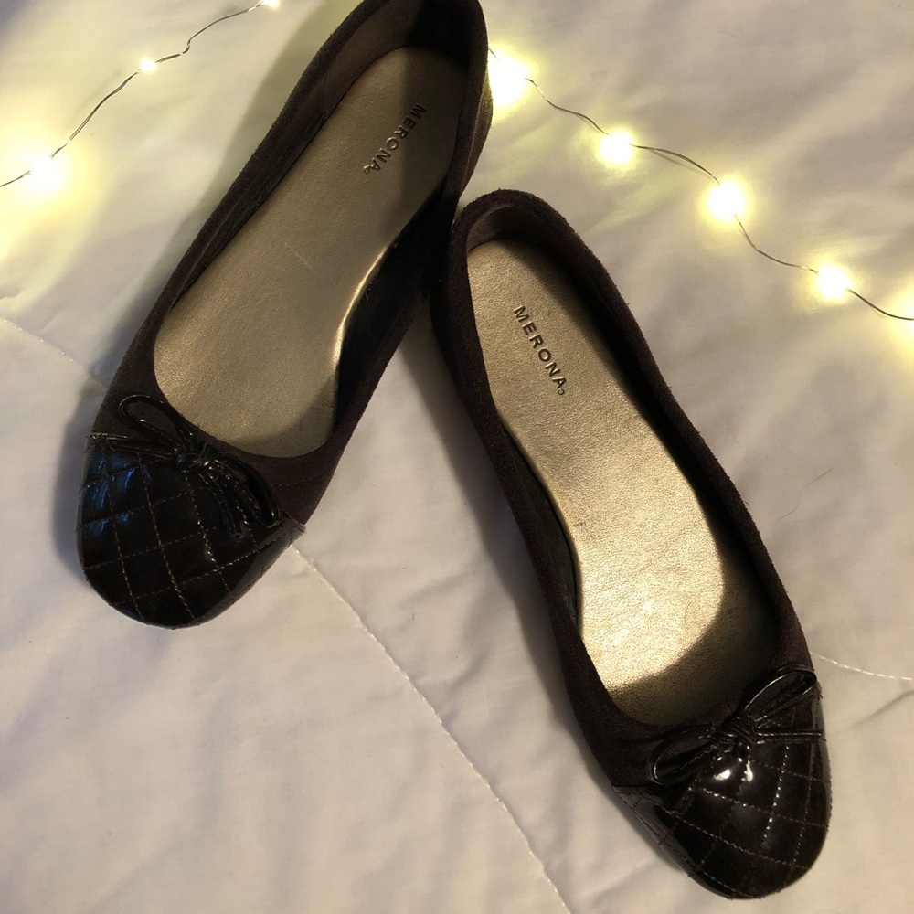 Merona Brown Suede Flats
